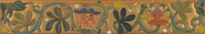 Board Decorated with Tendrils and Flowers by Emile Bernard